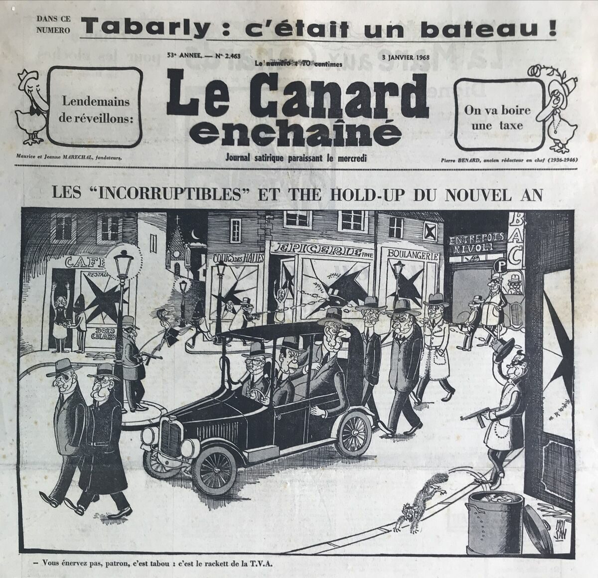 Couac ! | Acheter un Canard | Vente d'Anciens Journaux du Canard Enchaîné. Des Journaux Satiriques de Collection, Historiques & Authentiques de 1916 à 2004 ! | 2463 e1679152838381