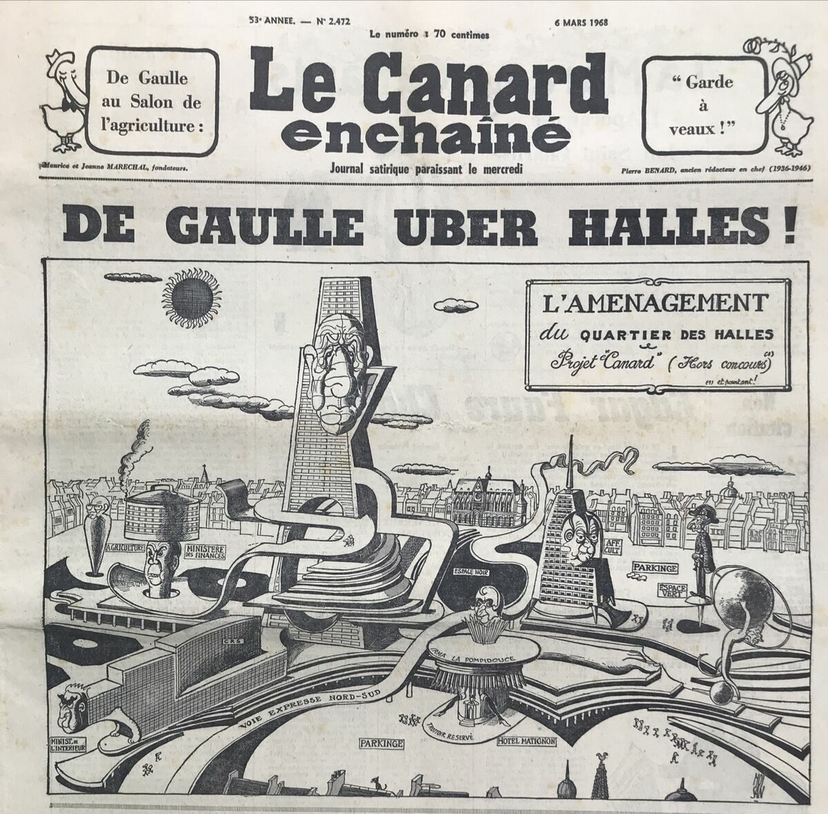 Couac ! | Acheter un Canard | Vente d'Anciens Journaux du Canard Enchaîné. Des Journaux Satiriques de Collection, Historiques & Authentiques de 1916 à 2004 ! | 2472 e1679123093112