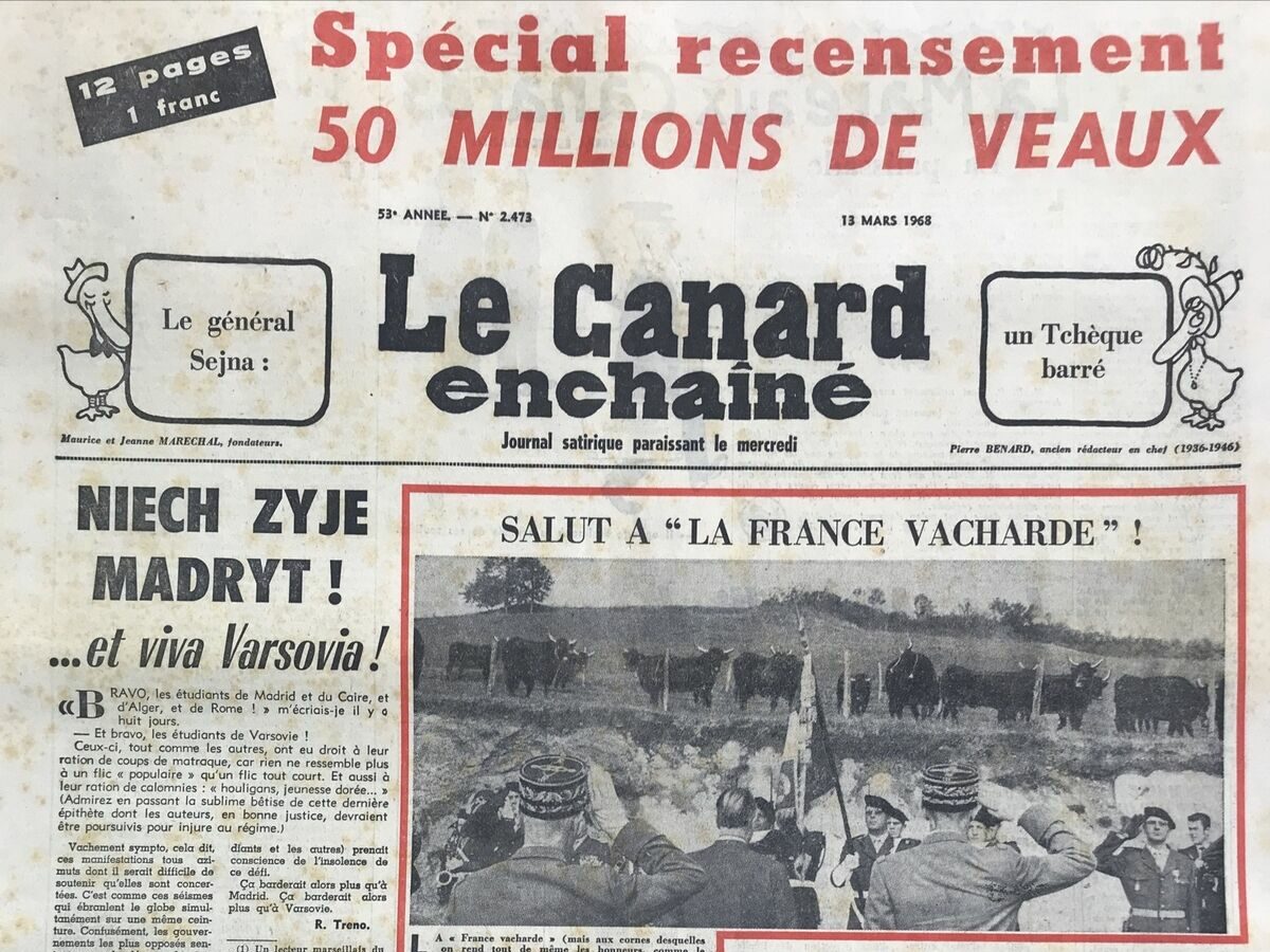 Couac ! | Acheter un Canard | Vente d'Anciens Journaux du Canard Enchaîné. Des Journaux Satiriques de Collection, Historiques & Authentiques de 1916 à 2004 ! | 2473 e1679123297949