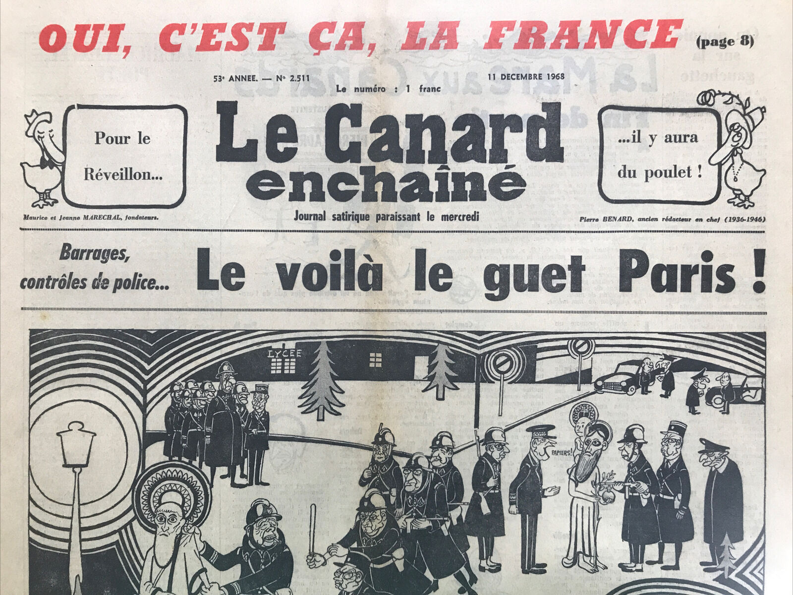 Couac ! | Acheter un Canard | Vente d'Anciens Journaux du Canard Enchaîné. Des Journaux Satiriques de Collection, Historiques & Authentiques de 1916 à 2004 ! | 2511