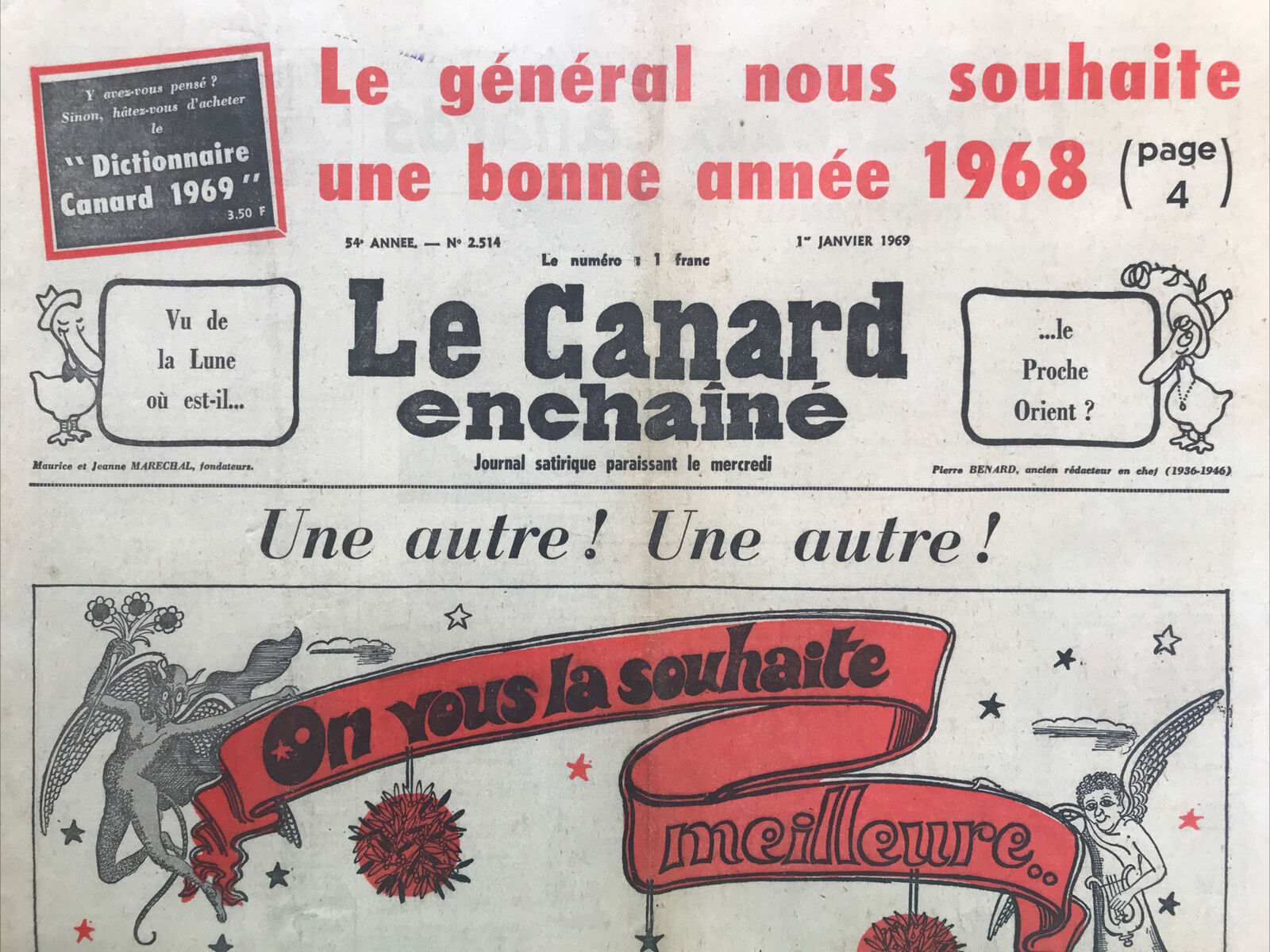 Couac ! | Acheter un Canard | Vente d'Anciens Journaux du Canard Enchaîné. Des Journaux Satiriques de Collection, Historiques & Authentiques de 1916 à 2004 ! | 2514