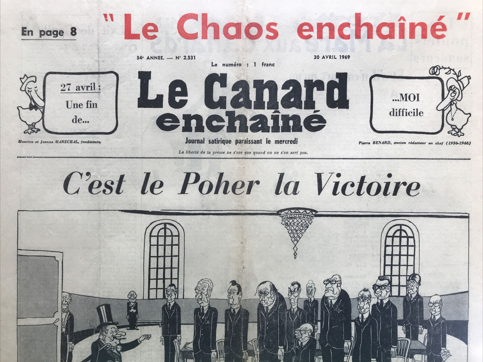 Couac ! | Acheter un Canard | Vente d'Anciens Journaux du Canard Enchaîné. Des Journaux Satiriques de Collection, Historiques & Authentiques de 1916 à 2004 ! | 2531