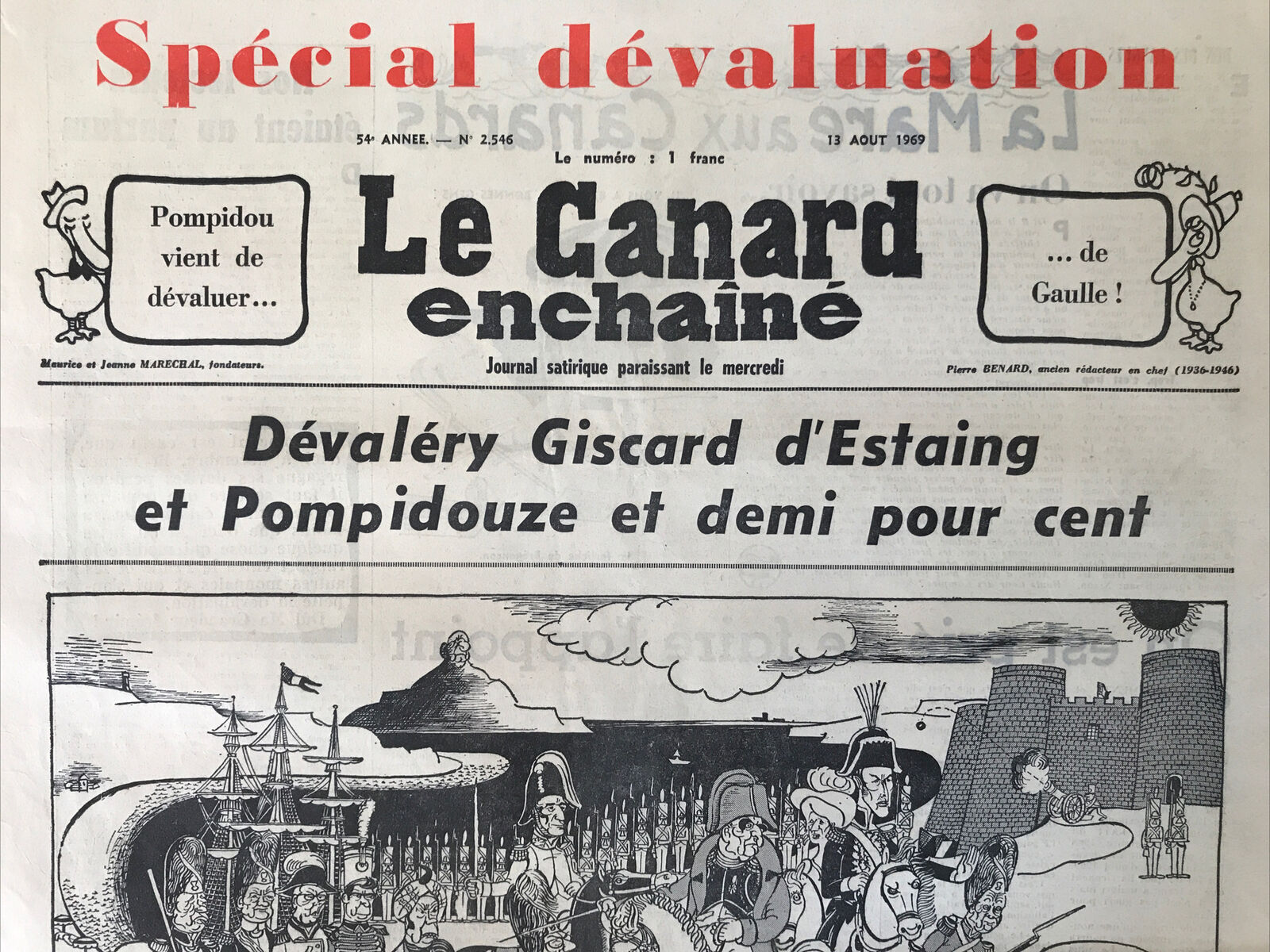 Couac ! | Acheter un Canard | Vente d'Anciens Journaux du Canard Enchaîné. Des Journaux Satiriques de Collection, Historiques & Authentiques de 1916 à 2004 ! | 2546