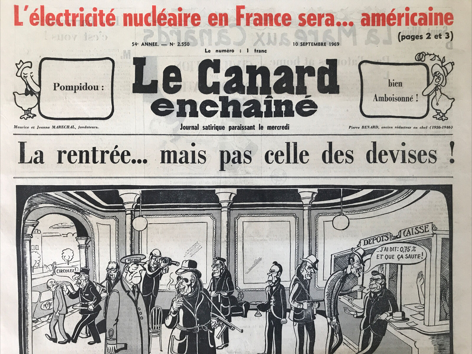 Couac ! | Acheter un Canard | Vente d'Anciens Journaux du Canard Enchaîné. Des Journaux Satiriques de Collection, Historiques & Authentiques de 1916 à 2004 ! | 2550