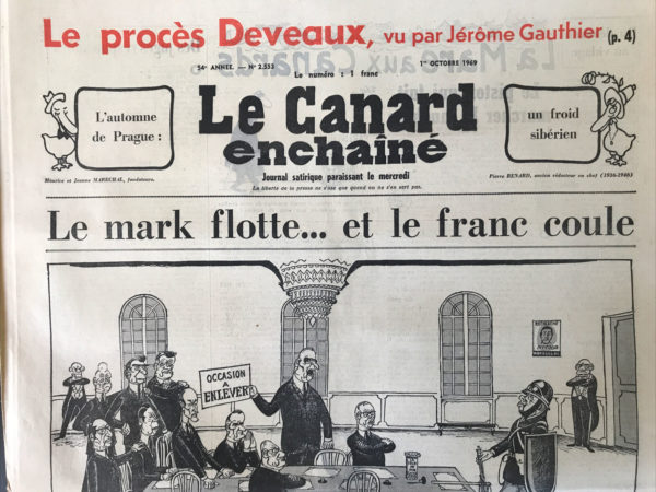 Couac ! | N° 2553 du Canard Enchaîné - 1 Octobre 1969 | Nos Exemplaires du Canard Enchaîné sont archivés dans de bonnes conditions de conservation (obscurité, hygrométrie maitrisée et faible température), ce qui s'avère indispensable pour des journaux anciens. | 2553