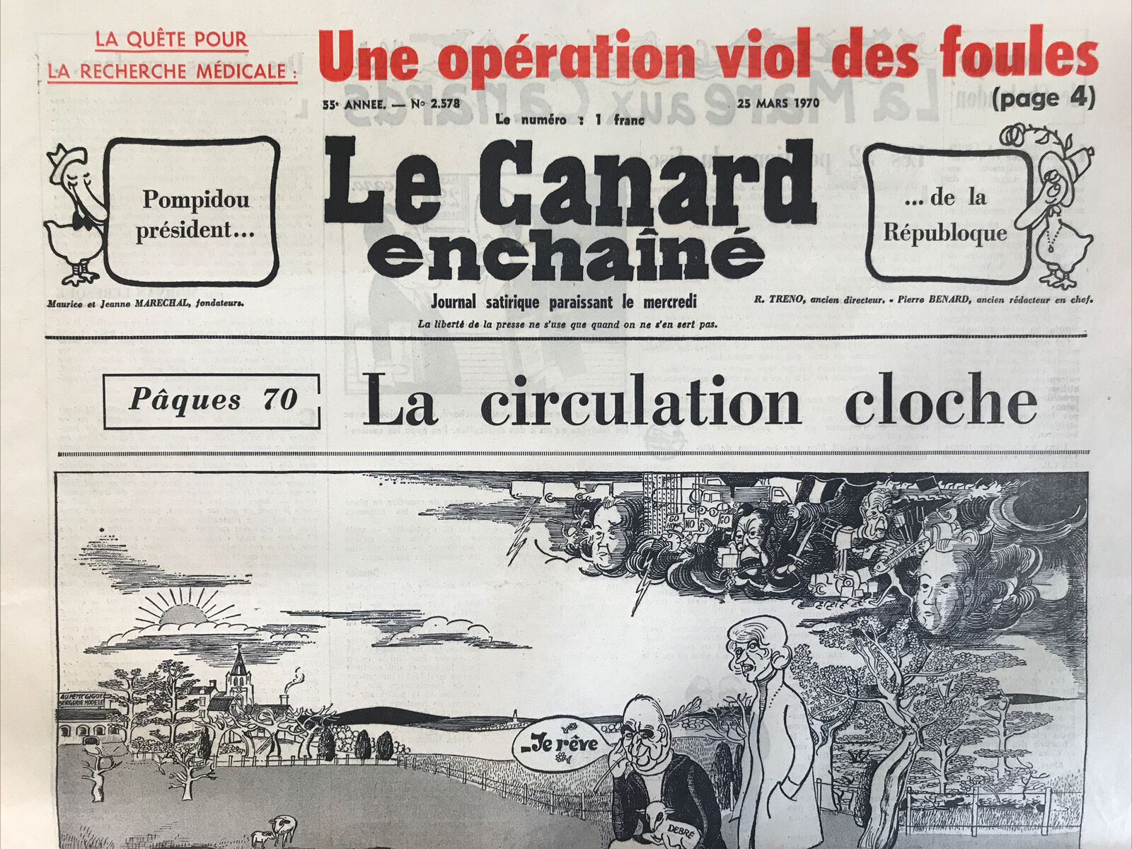 Couac ! | Acheter un Canard | Vente d'Anciens Journaux du Canard Enchaîné. Des Journaux Satiriques de Collection, Historiques & Authentiques de 1916 à 2004 ! | 2578