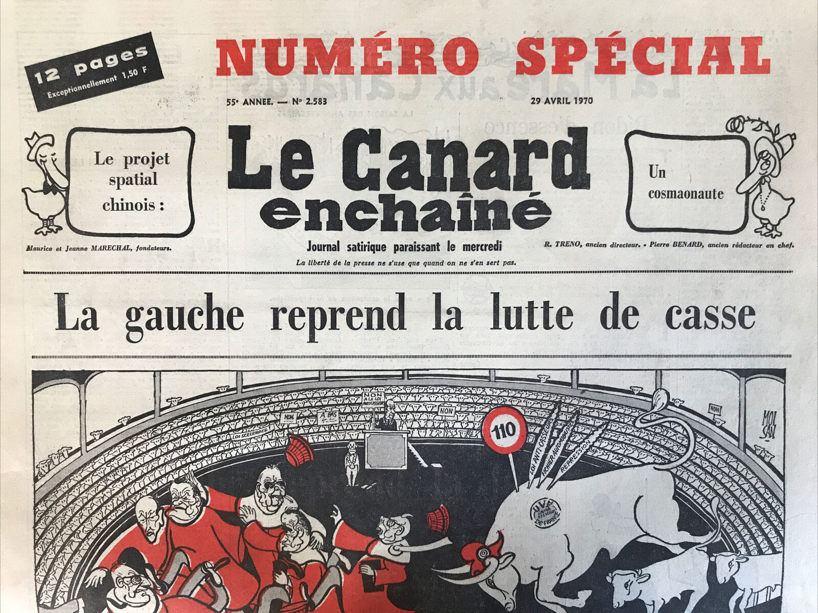 Couac ! | Acheter un Canard | Vente d'Anciens Journaux du Canard Enchaîné. Des Journaux Satiriques de Collection, Historiques & Authentiques de 1916 à 2004 ! | 2583