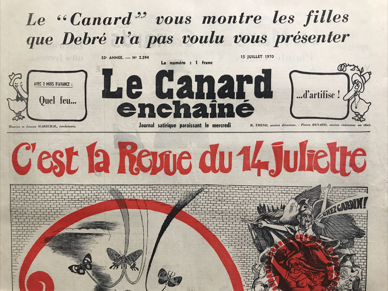 Couac ! | Acheter un Canard | Vente d'Anciens Journaux du Canard Enchaîné. Des Journaux Satiriques de Collection, Historiques & Authentiques de 1916 à 2004 ! | 2594