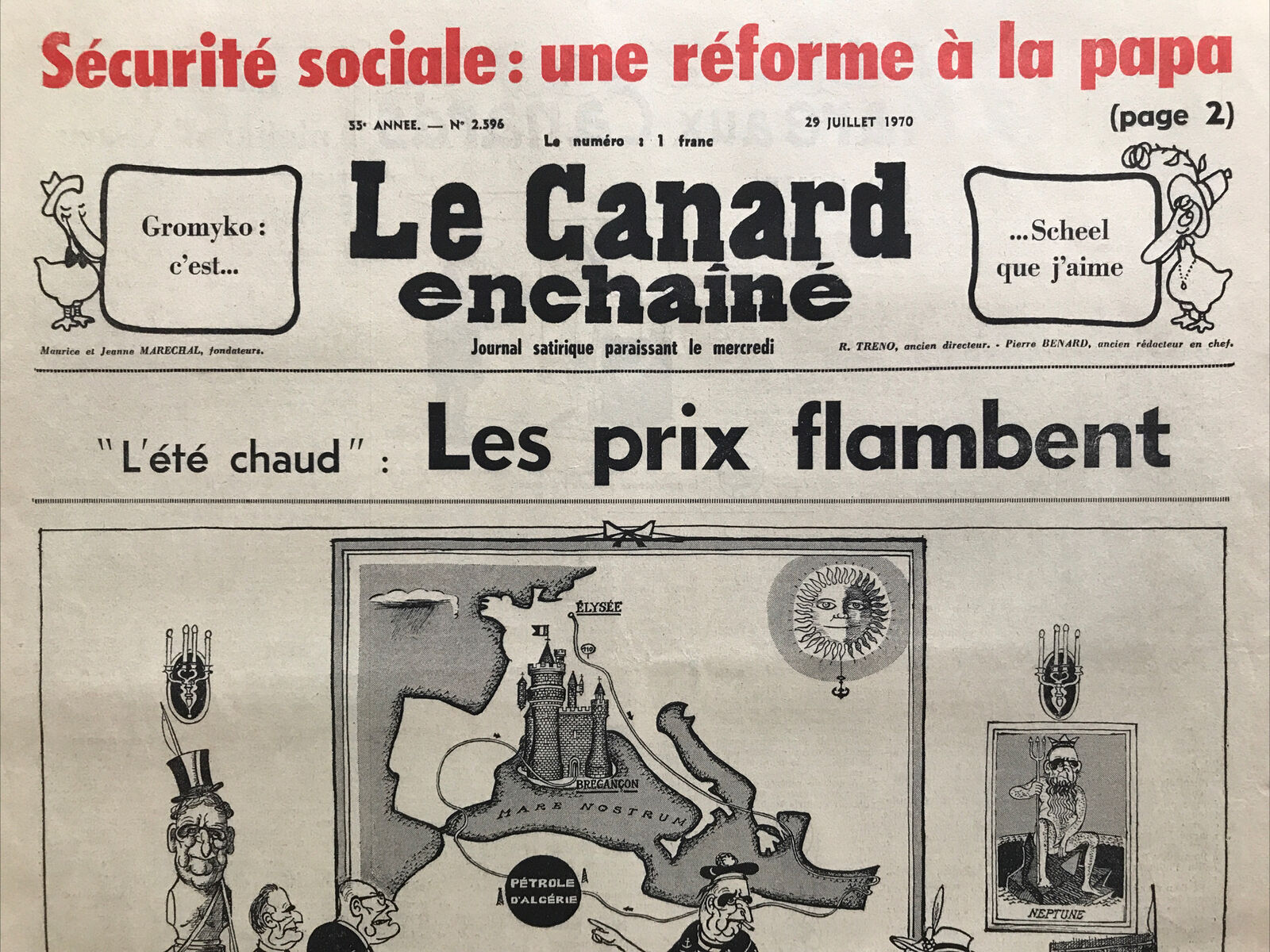 Couac ! | Acheter un Canard | Vente d'Anciens Journaux du Canard Enchaîné. Des Journaux Satiriques de Collection, Historiques & Authentiques de 1916 à 2004 ! | 2596