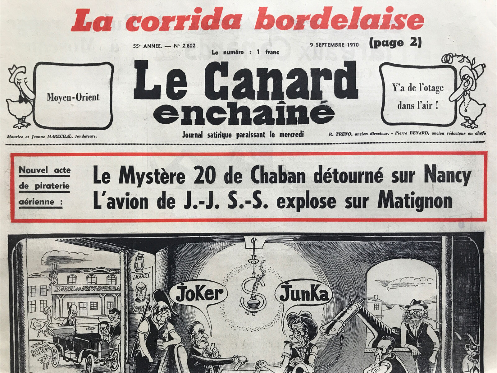 Couac ! | Acheter un Canard | Vente d'Anciens Journaux du Canard Enchaîné. Des Journaux Satiriques de Collection, Historiques & Authentiques de 1916 à 2004 ! | 2602