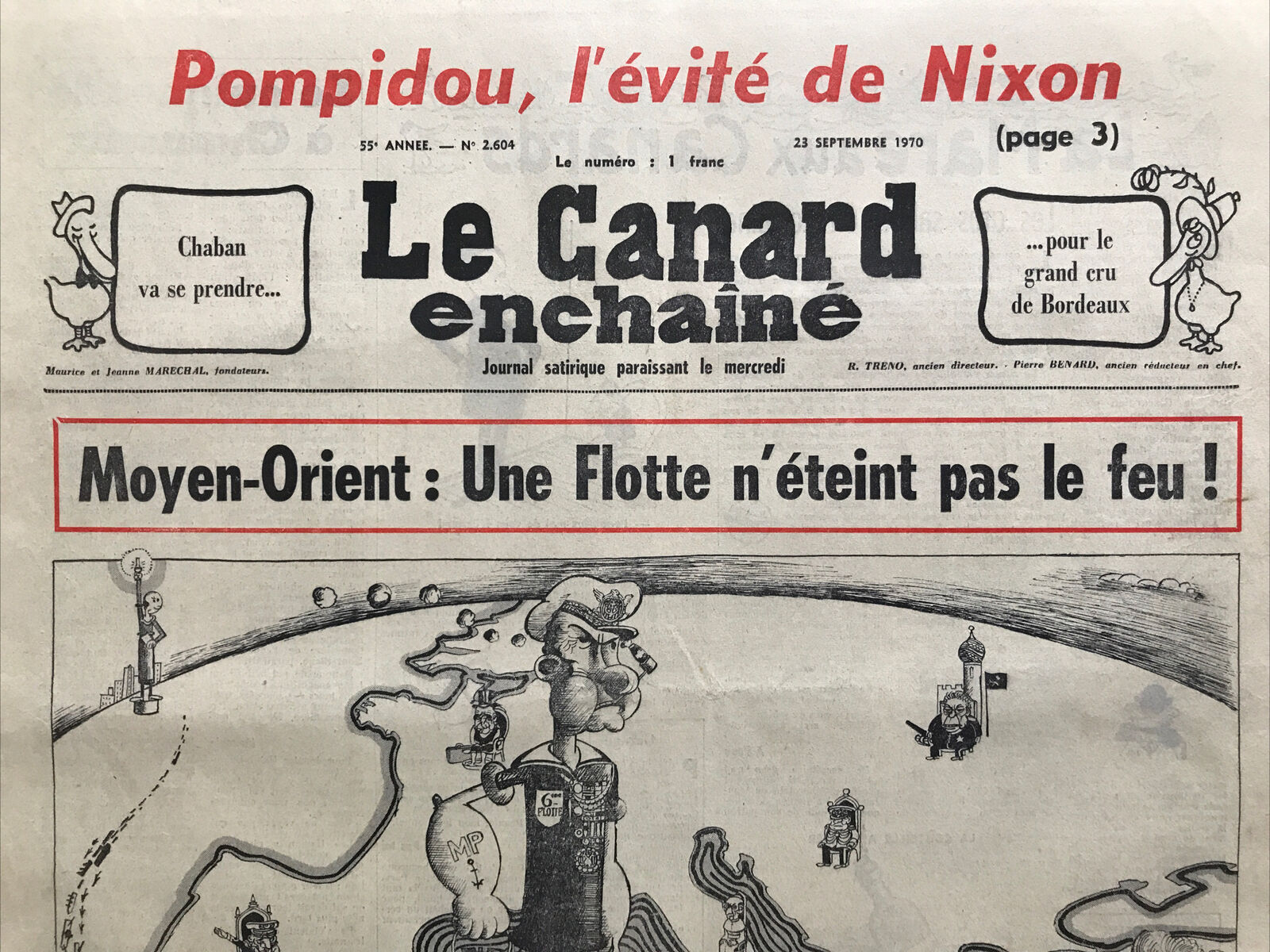 Couac ! | Acheter un Canard | Vente d'Anciens Journaux du Canard Enchaîné. Des Journaux Satiriques de Collection, Historiques & Authentiques de 1916 à 2004 ! | 2604