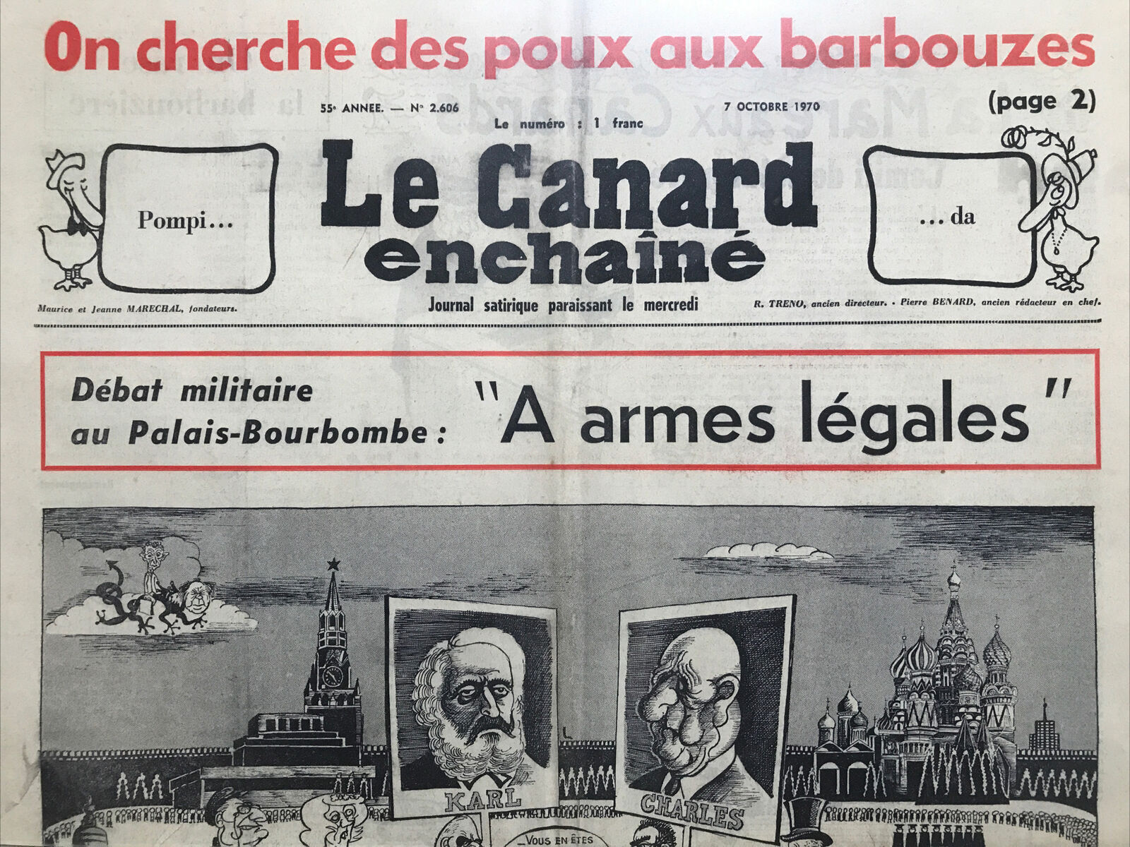 Couac ! | Acheter un Canard | Vente d'Anciens Journaux du Canard Enchaîné. Des Journaux Satiriques de Collection, Historiques & Authentiques de 1916 à 2004 ! | 2606