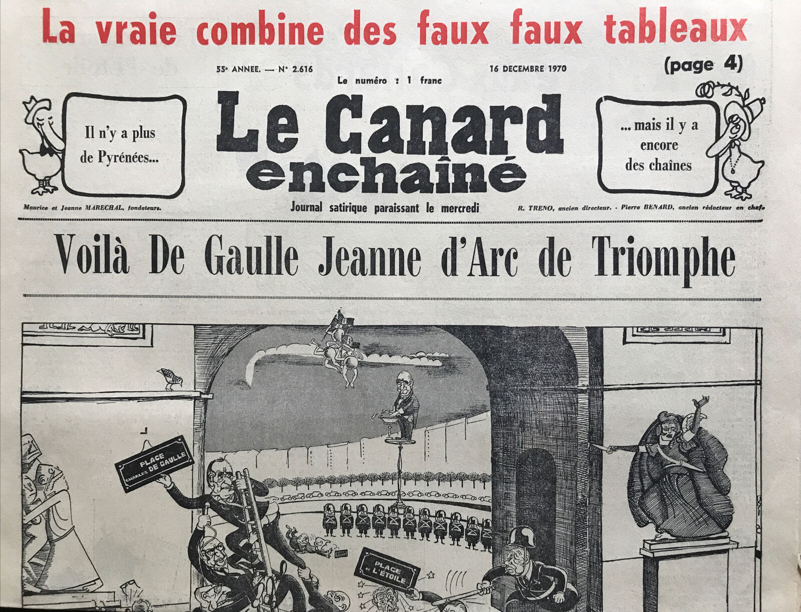 Couac ! | Acheter un Canard | Vente d'Anciens Journaux du Canard Enchaîné. Des Journaux Satiriques de Collection, Historiques & Authentiques de 1916 à 2004 ! | 2616