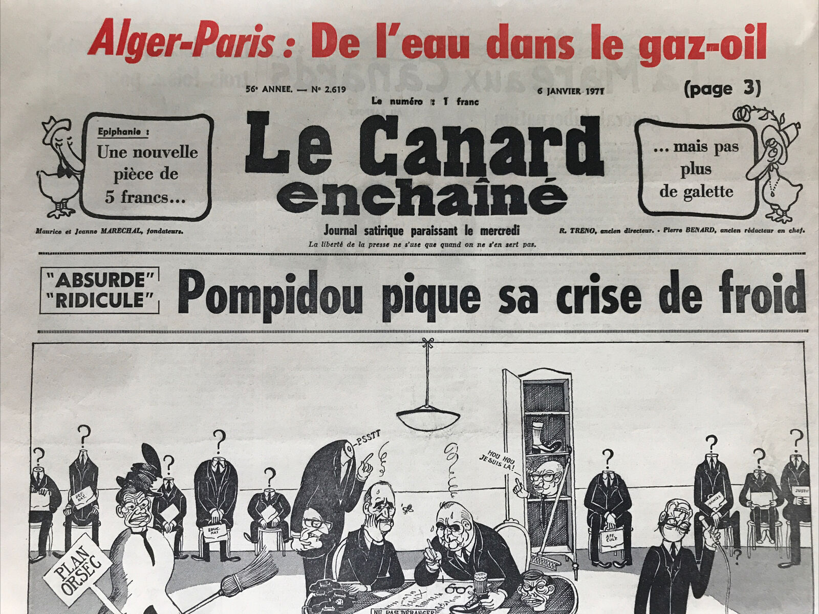 Couac ! | Acheter un Canard | Vente d'Anciens Journaux du Canard Enchaîné. Des Journaux Satiriques de Collection, Historiques & Authentiques de 1916 à 2004 ! | 2619