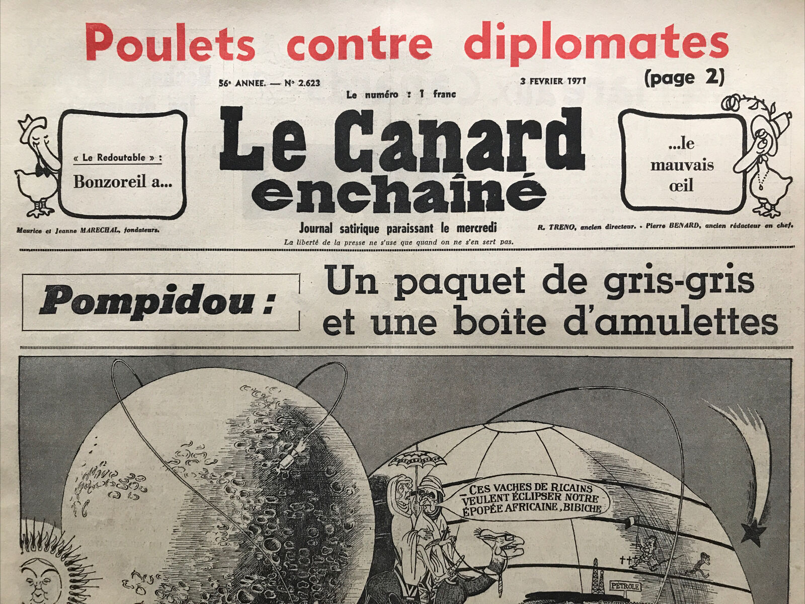 Couac ! | Acheter un Canard | Vente d'Anciens Journaux du Canard Enchaîné. Des Journaux Satiriques de Collection, Historiques & Authentiques de 1916 à 2004 ! | 2623