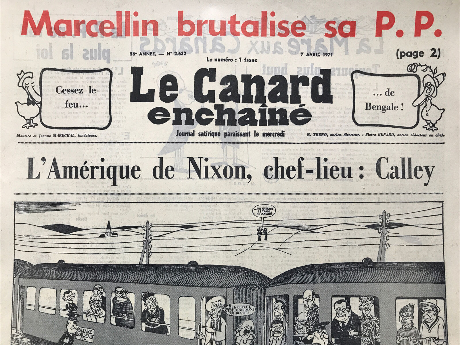 Couac ! | Acheter un Canard | Vente d'Anciens Journaux du Canard Enchaîné. Des Journaux Satiriques de Collection, Historiques & Authentiques de 1916 à 2004 ! | 2632