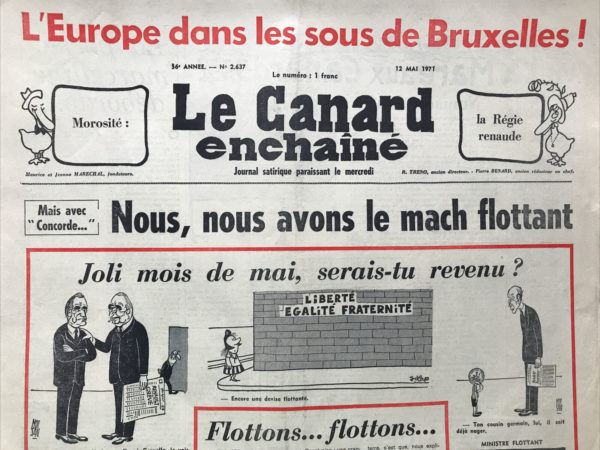 Couac ! | N° 2637 du Canard Enchaîné - 12 Mai 1971 | CINEMA DE MICHEL DURAN: LES ASSASSINS DE L'ORDRE (AU ROYAUME DES AVEUX LES COGNES SONT ROIS), FILM DE MARCEL CARNE, CHARLES DENNER, JACQUES BREL - CHARLIE CHAPLIN COMMANDEUR DE LA LEGION D'HONNEUR | 2637