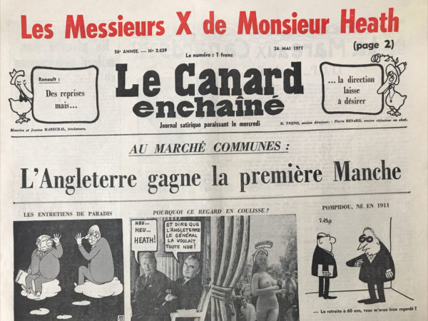 Couac ! | N° 2639 du Canard Enchaîné - 26 Mai 1971 | Nos Exemplaires du Canard Enchaîné sont archivés dans de bonnes conditions de conservation (obscurité, hygrométrie maitrisée et faible température), ce qui s'avère indispensable pour des journaux anciens. | 2639