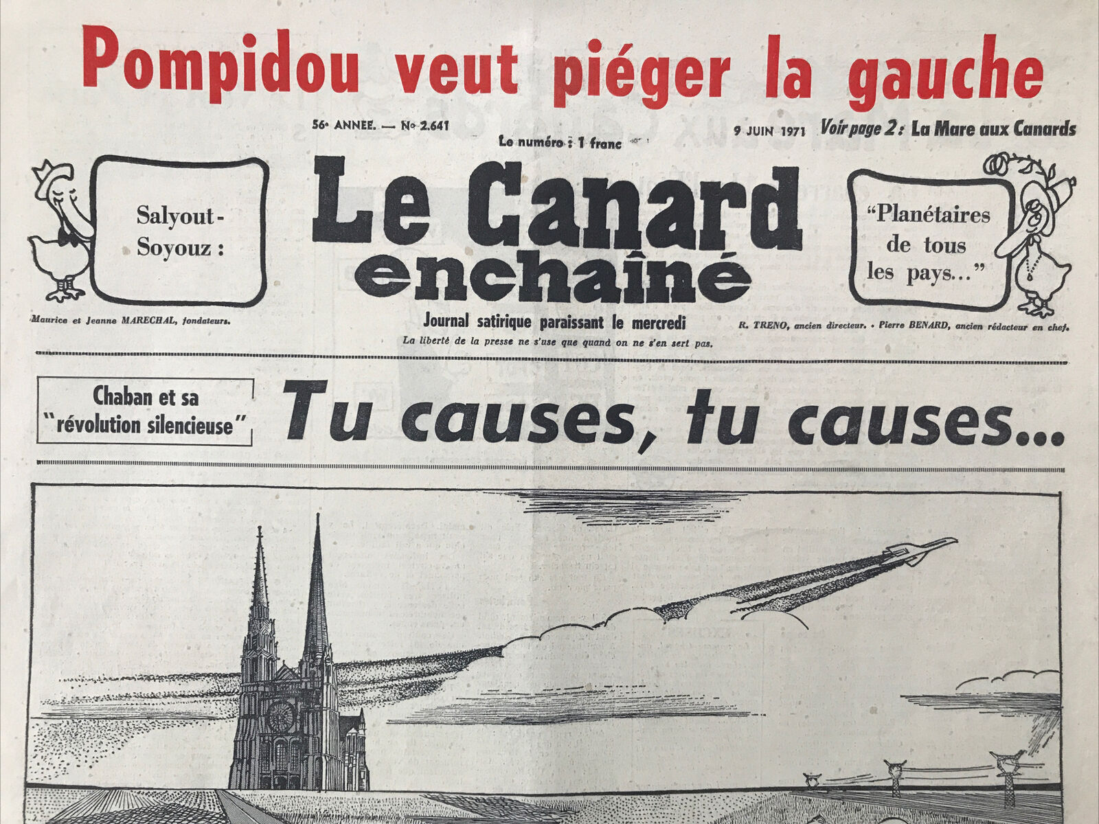 Couac ! | Acheter un Canard | Vente d'Anciens Journaux du Canard Enchaîné. Des Journaux Satiriques de Collection, Historiques & Authentiques de 1916 à 2004 ! | 2641