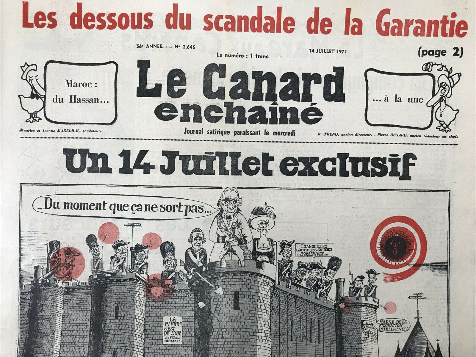 Couac ! | Acheter un Canard | Vente d'Anciens Journaux du Canard Enchaîné. Des Journaux Satiriques de Collection, Historiques & Authentiques de 1916 à 2004 ! | 2646