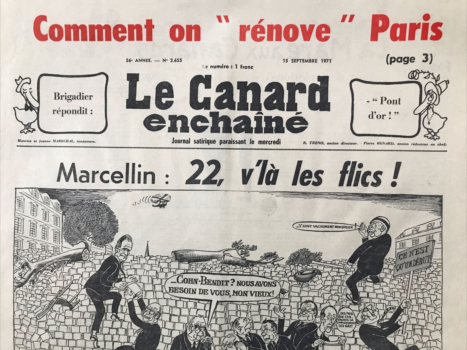 Couac ! | Acheter un Canard | Vente d'Anciens Journaux du Canard Enchaîné. Des Journaux Satiriques de Collection, Historiques & Authentiques de 1916 à 2004 ! | 2655