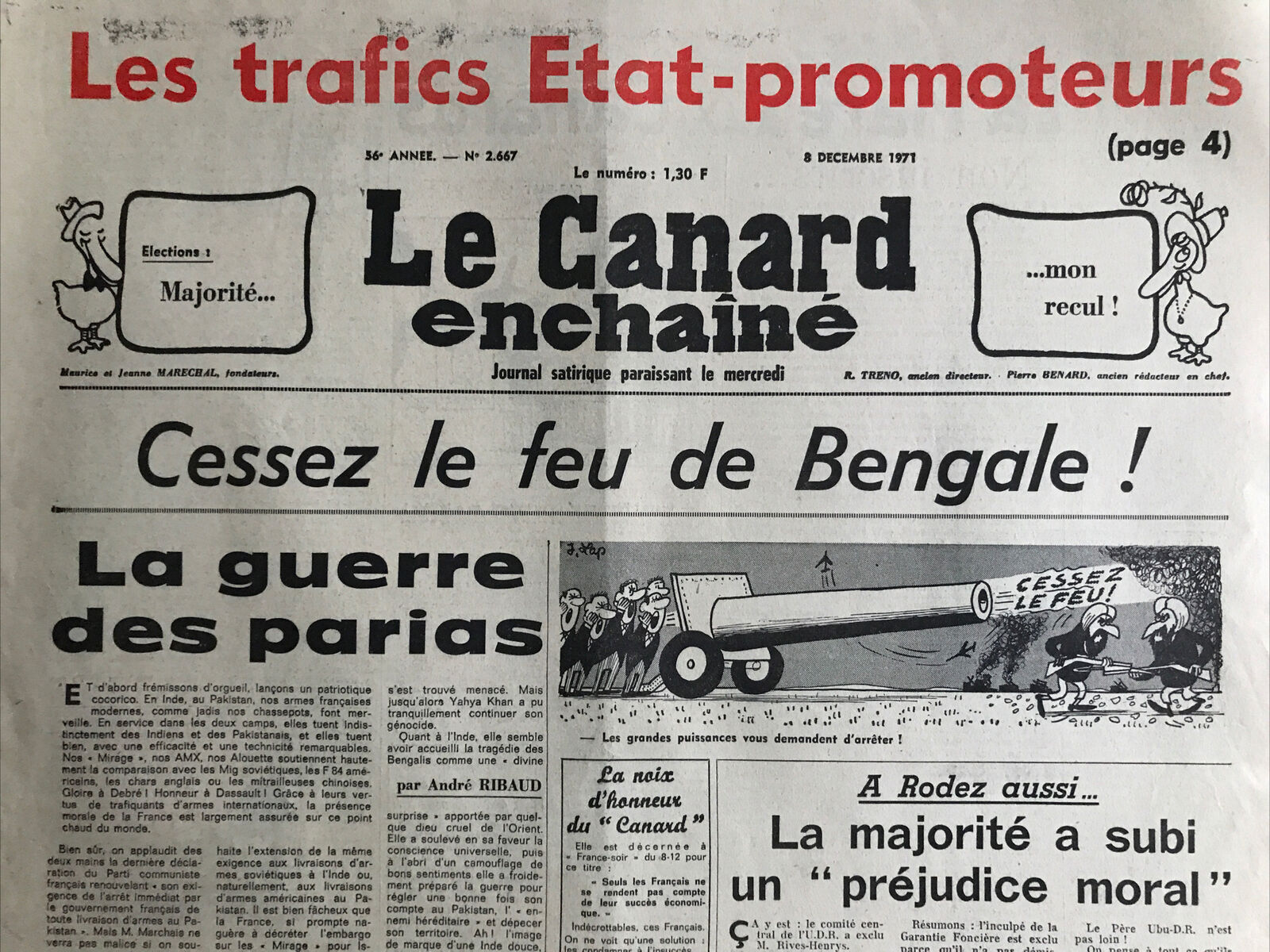 Couac ! | Acheter un Canard | Vente d'Anciens Journaux du Canard Enchaîné. Des Journaux Satiriques de Collection, Historiques & Authentiques de 1916 à 2004 ! | 2667