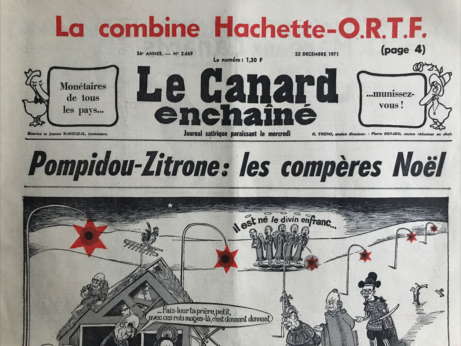 Couac ! | Acheter un Canard | Vente d'Anciens Journaux du Canard Enchaîné. Des Journaux Satiriques de Collection, Historiques & Authentiques de 1916 à 2004 ! | 2669