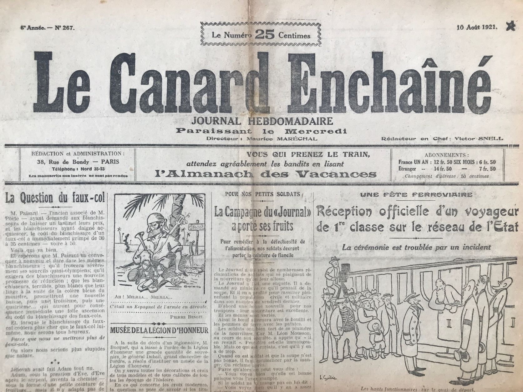 Couac ! | Acheter un Canard | Vente d'Anciens Journaux du Canard Enchaîné. Des Journaux Satiriques de Collection, Historiques & Authentiques de 1916 à 2004 ! | 267