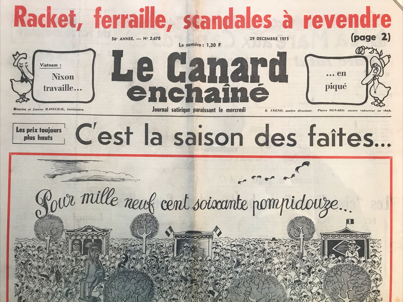 Couac ! | Acheter un Canard | Vente d'Anciens Journaux du Canard Enchaîné. Des Journaux Satiriques de Collection, Historiques & Authentiques de 1916 à 2004 ! | 2670