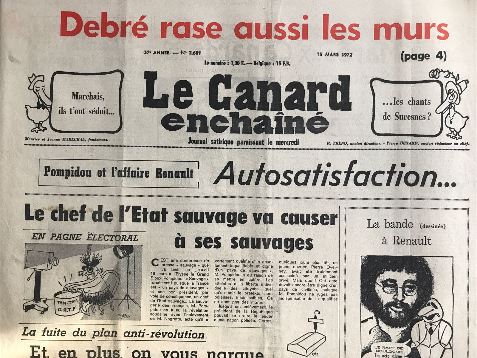 Couac ! | Acheter un Canard | Vente d'Anciens Journaux du Canard Enchaîné. Des Journaux Satiriques de Collection, Historiques & Authentiques de 1916 à 2004 ! | 2681