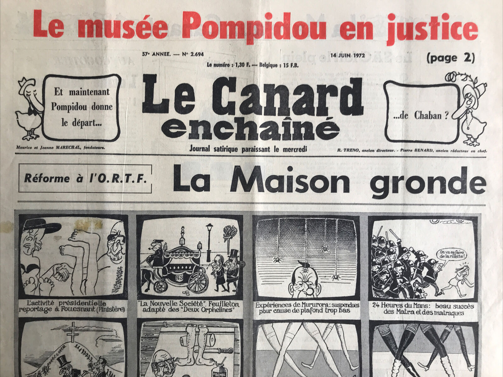 Couac ! | Acheter un Canard | Vente d'Anciens Journaux du Canard Enchaîné. Des Journaux Satiriques de Collection, Historiques & Authentiques de 1916 à 2004 ! | 2694