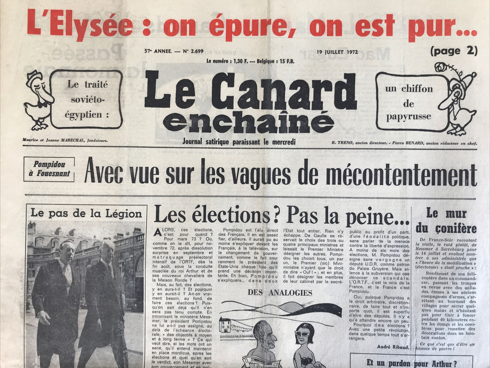 Couac ! | Acheter un Canard | Vente d'Anciens Journaux du Canard Enchaîné. Des Journaux Satiriques de Collection, Historiques & Authentiques de 1916 à 2004 ! | 2699