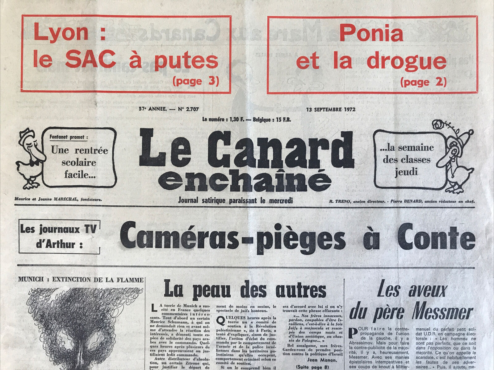 Couac ! | Acheter un Canard | Vente d'Anciens Journaux du Canard Enchaîné. Des Journaux Satiriques de Collection, Historiques & Authentiques de 1916 à 2004 ! | 2707