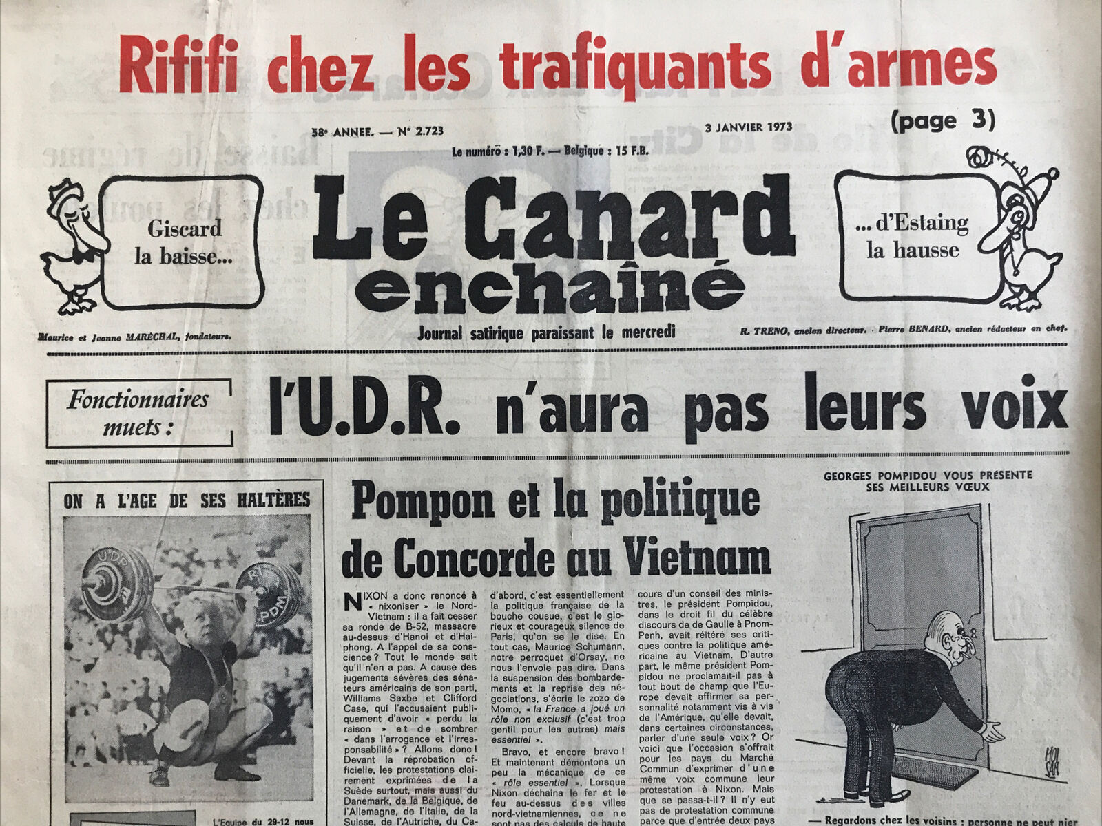 Couac ! | Acheter un Canard | Vente d'Anciens Journaux du Canard Enchaîné. Des Journaux Satiriques de Collection, Historiques & Authentiques de 1916 à 2004 ! | 2723