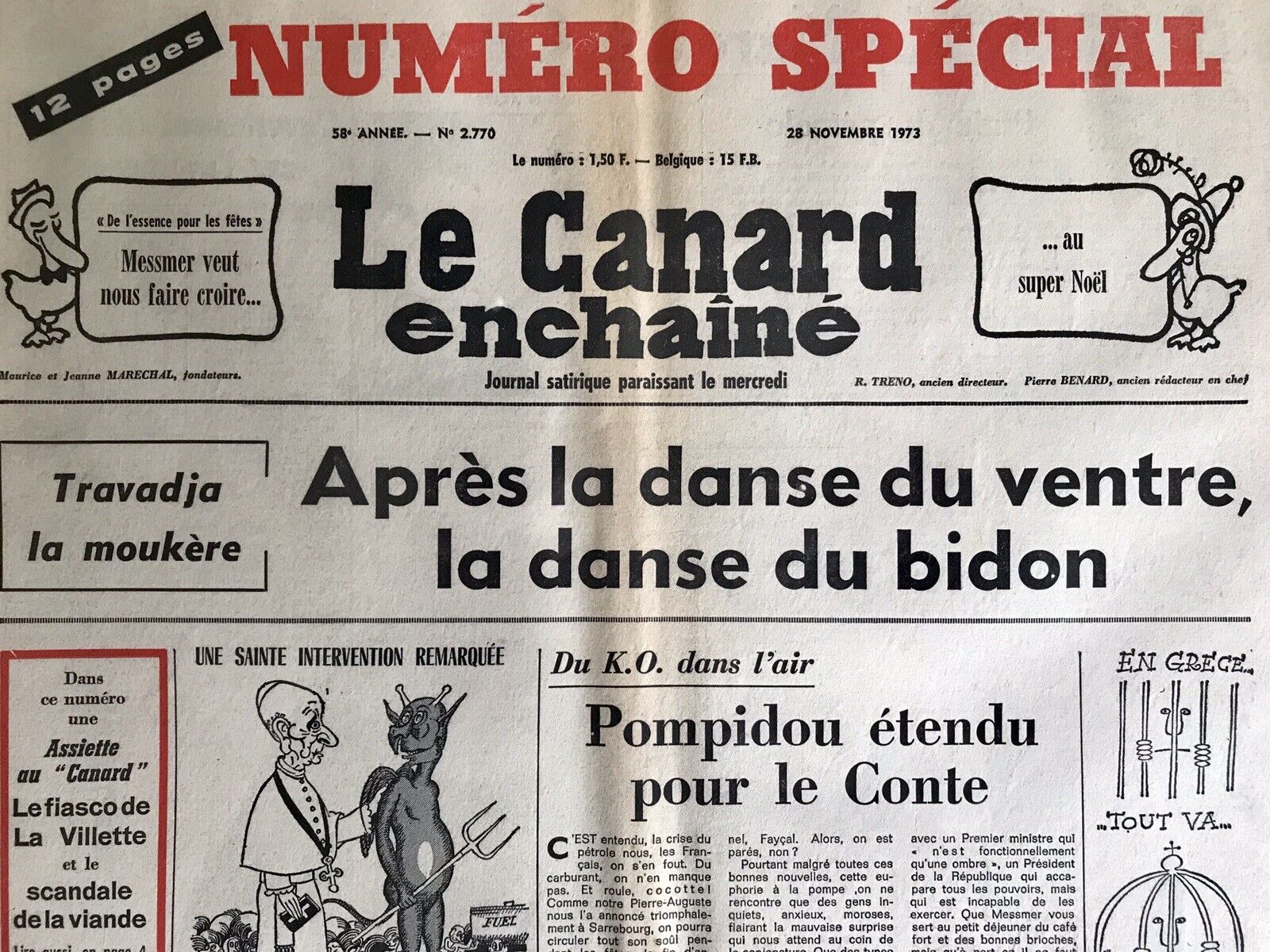 Couac ! | Acheter un Canard | Vente d'Anciens Journaux du Canard Enchaîné. Des Journaux Satiriques de Collection, Historiques & Authentiques de 1916 à 2004 ! | 2770