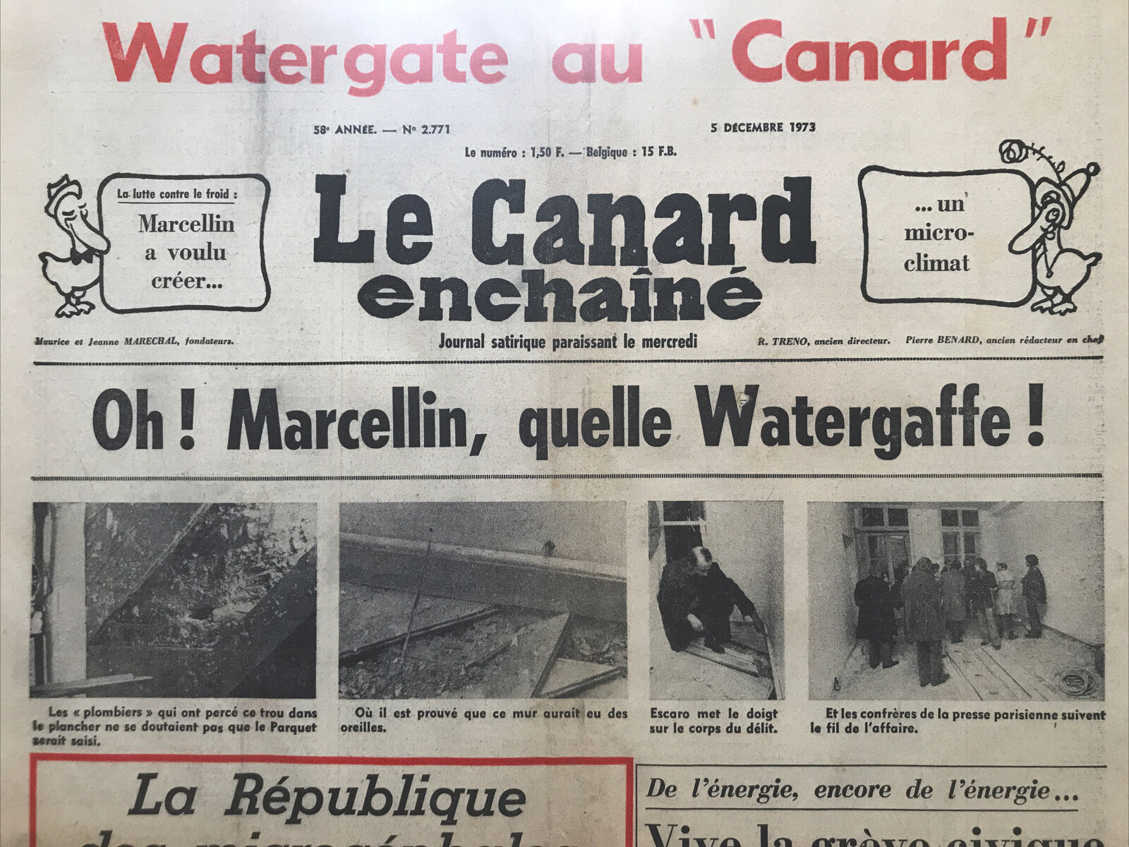 Couac ! | Acheter un Canard | Vente d'Anciens Journaux du Canard Enchaîné. Des Journaux Satiriques de Collection, Historiques & Authentiques de 1916 à 2004 ! | 2771