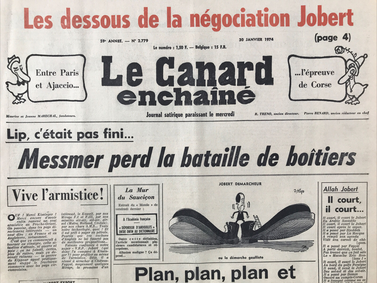 Couac ! | Acheter un Canard | Vente d'Anciens Journaux du Canard Enchaîné. Des Journaux Satiriques de Collection, Historiques & Authentiques de 1916 à 2004 ! | 2779