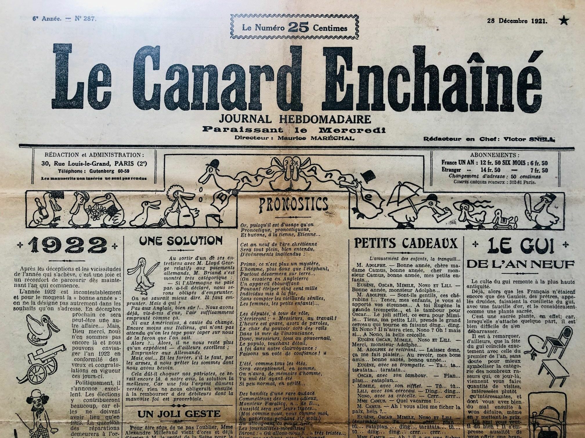 Couac ! | Acheter un Canard | Vente d'Anciens Journaux du Canard Enchaîné. Des Journaux Satiriques de Collection, Historiques & Authentiques de 1916 à 2004 ! | 287 rotated