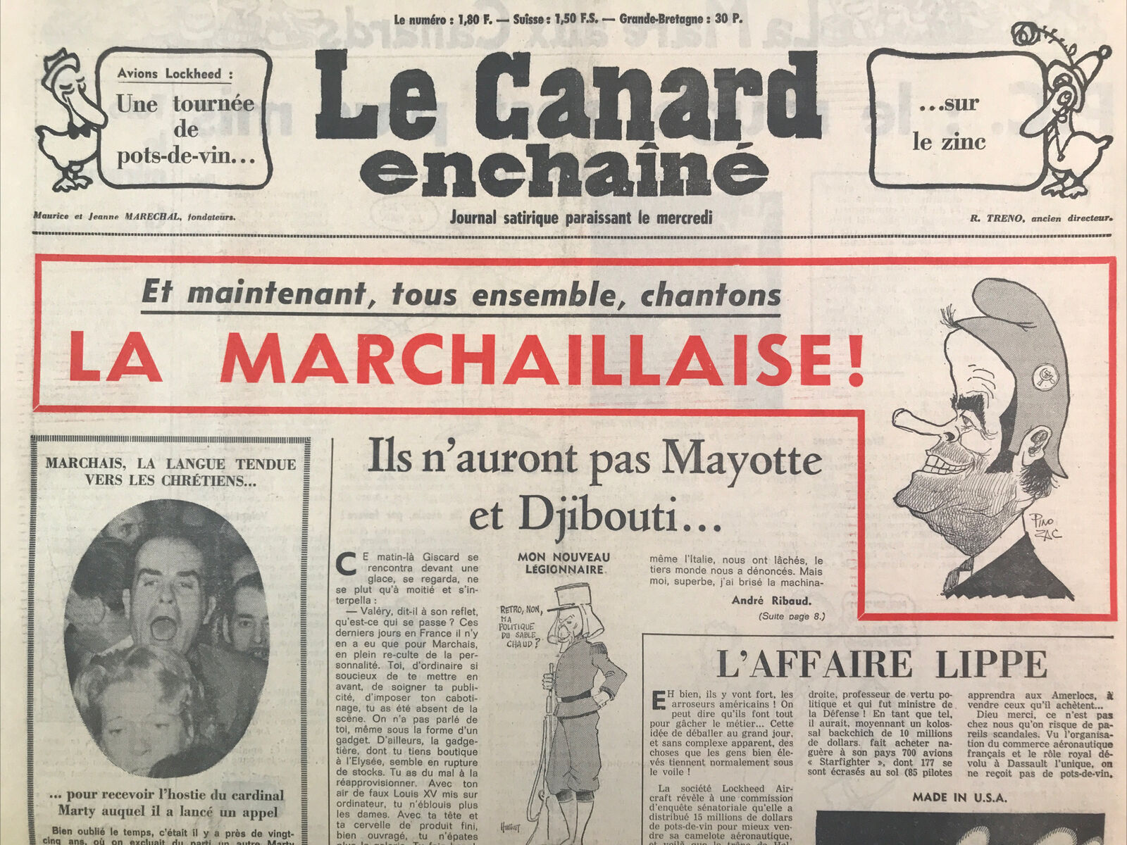 Couac ! | Acheter un Canard | Vente d'Anciens Journaux du Canard Enchaîné. Des Journaux Satiriques de Collection, Historiques & Authentiques de 1916 à 2004 ! | 2885