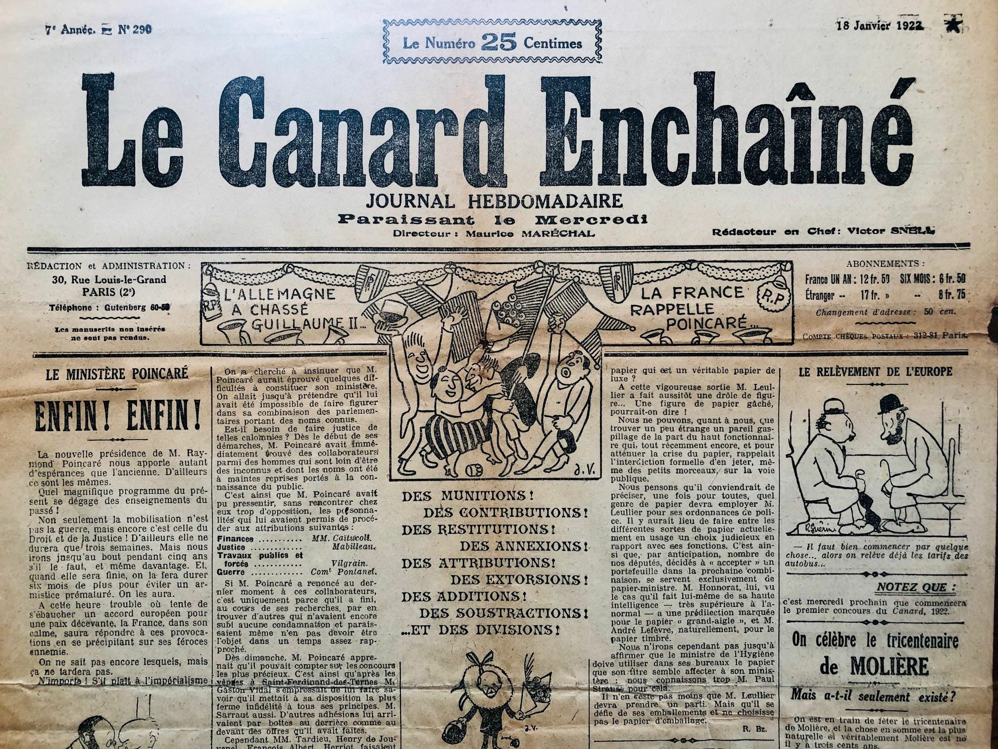 Couac ! | Acheter un Canard | Vente d'Anciens Journaux du Canard Enchaîné. Des Journaux Satiriques de Collection, Historiques & Authentiques de 1916 à 2004 ! | 290 rotated