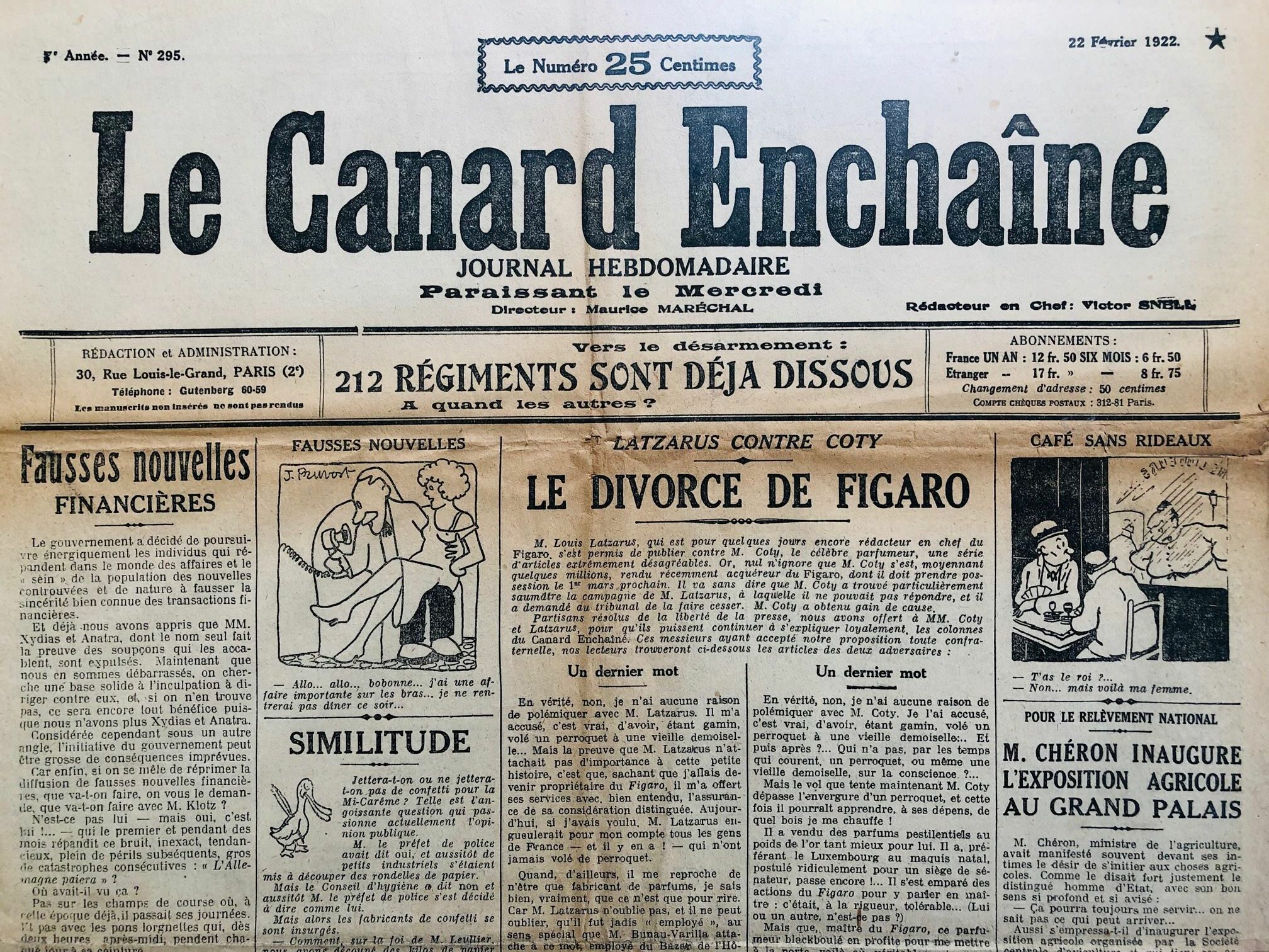 Couac ! | Acheter un Canard | Vente d'Anciens Journaux du Canard Enchaîné. Des Journaux Satiriques de Collection, Historiques & Authentiques de 1916 à 2004 ! | 295 rotated