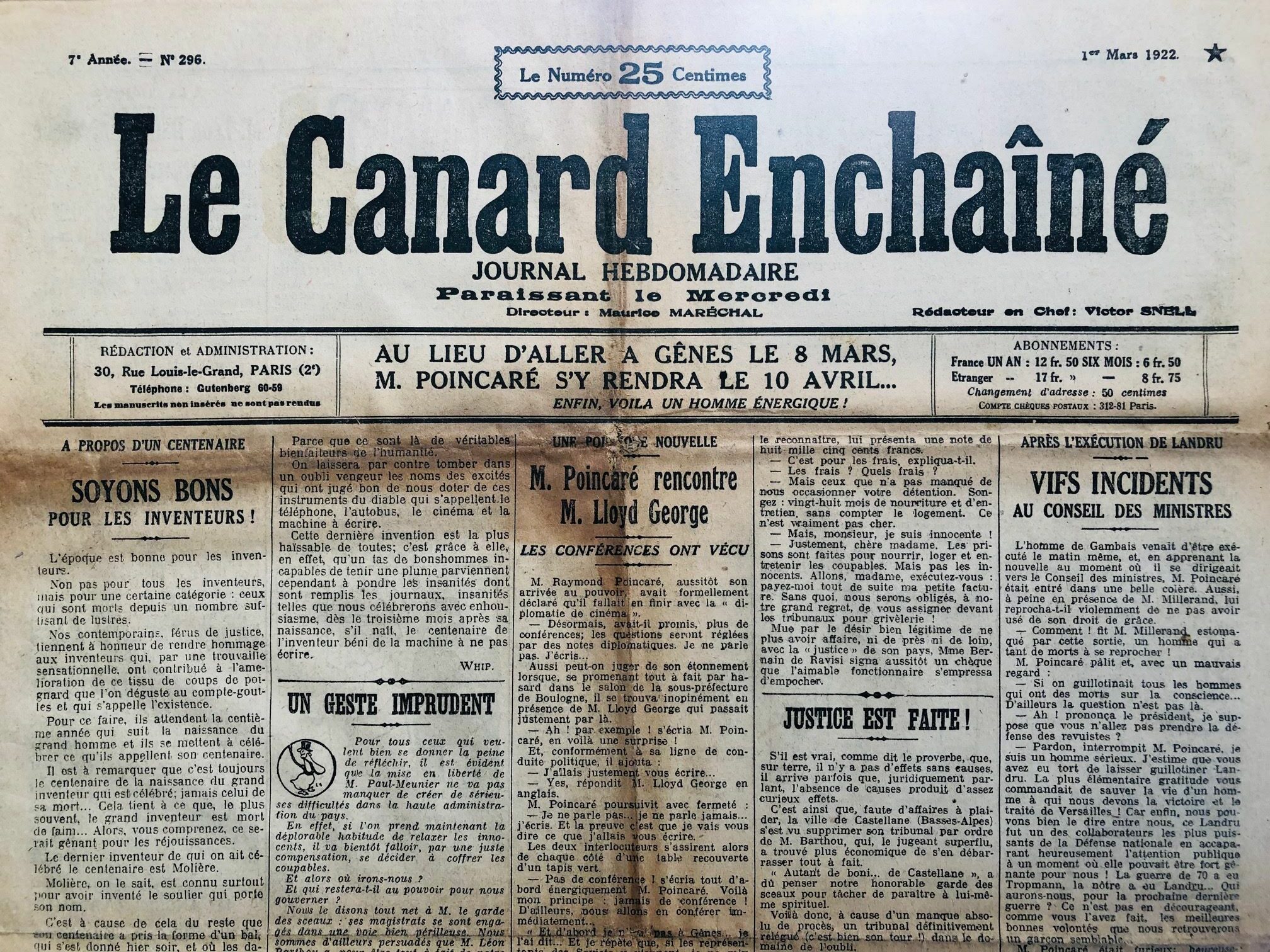 Couac ! | Acheter un Canard | Vente d'Anciens Journaux du Canard Enchaîné. Des Journaux Satiriques de Collection, Historiques & Authentiques de 1916 à 2004 ! | 296 rotated