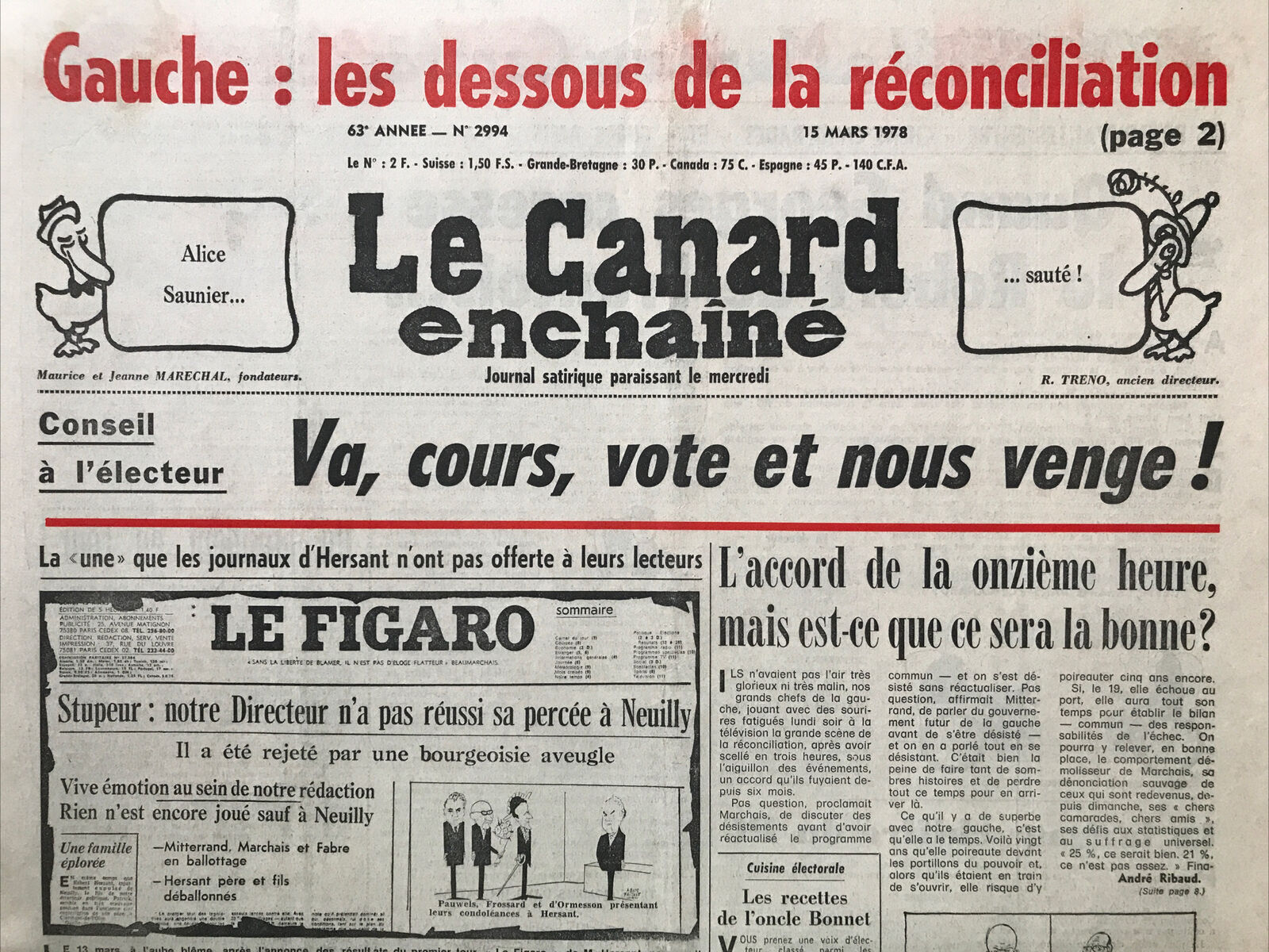 Couac ! | Acheter un Canard | Vente d'Anciens Journaux du Canard Enchaîné. Des Journaux Satiriques de Collection, Historiques & Authentiques de 1916 à 2004 ! | 2994