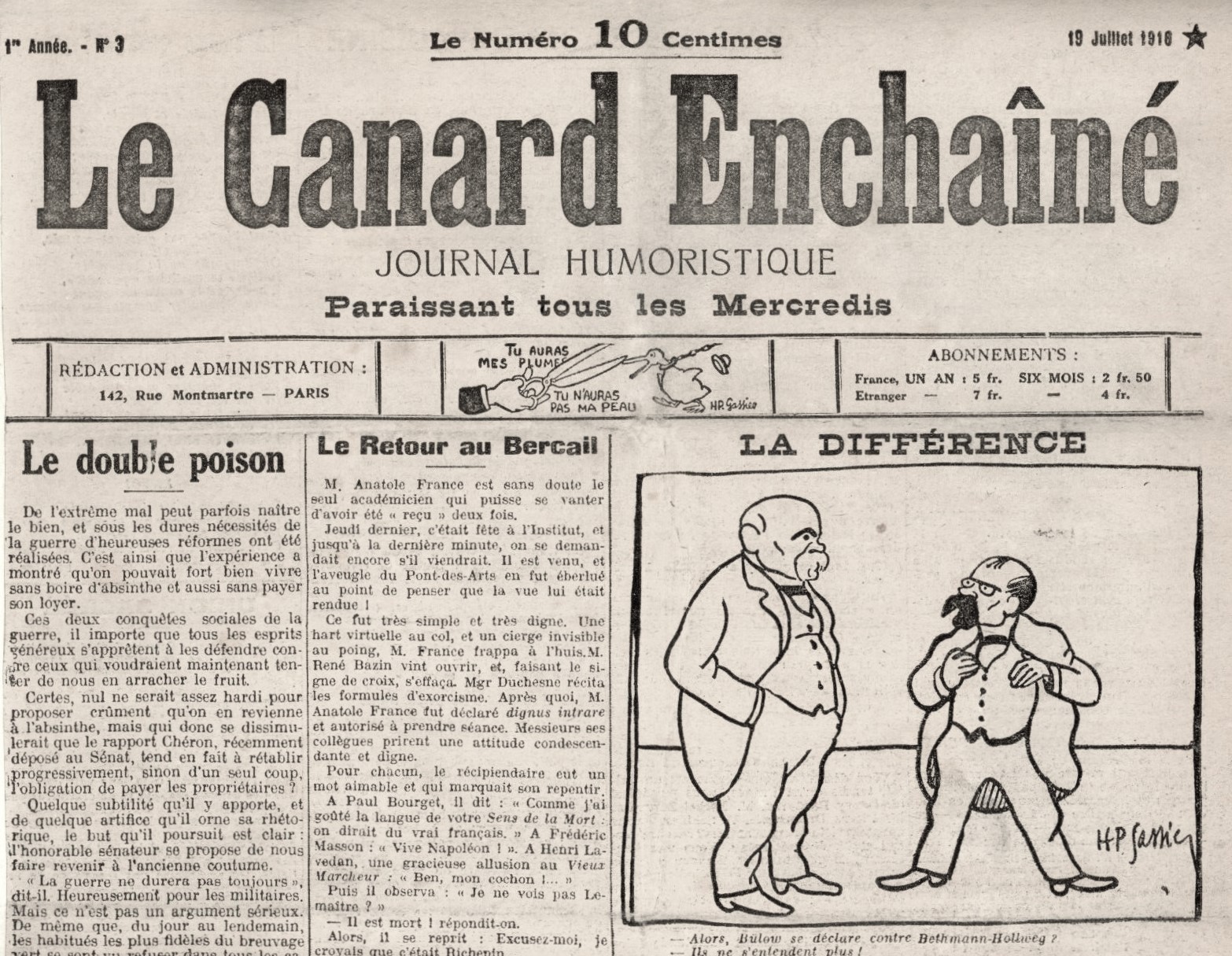 Couac ! | Acheter un Canard | Vente d'Anciens Journaux du Canard Enchaîné. Des Journaux Satiriques de Collection, Historiques & Authentiques de 1916 à 2004 ! | 3 9