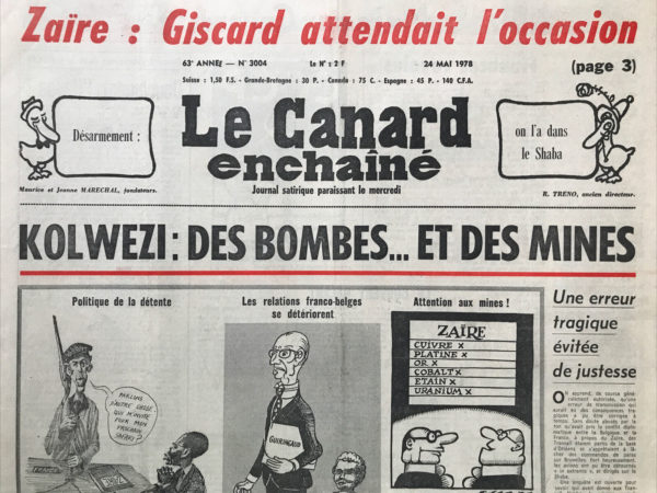 Couac ! | N° 3004 du Canard Enchaîné - 24 Mai 1978 | Nos Exemplaires du Canard Enchaîné sont archivés dans de bonnes conditions de conservation (obscurité, hygrométrie maitrisée et faible température), ce qui s'avère indispensable pour des journaux anciens. | 3004