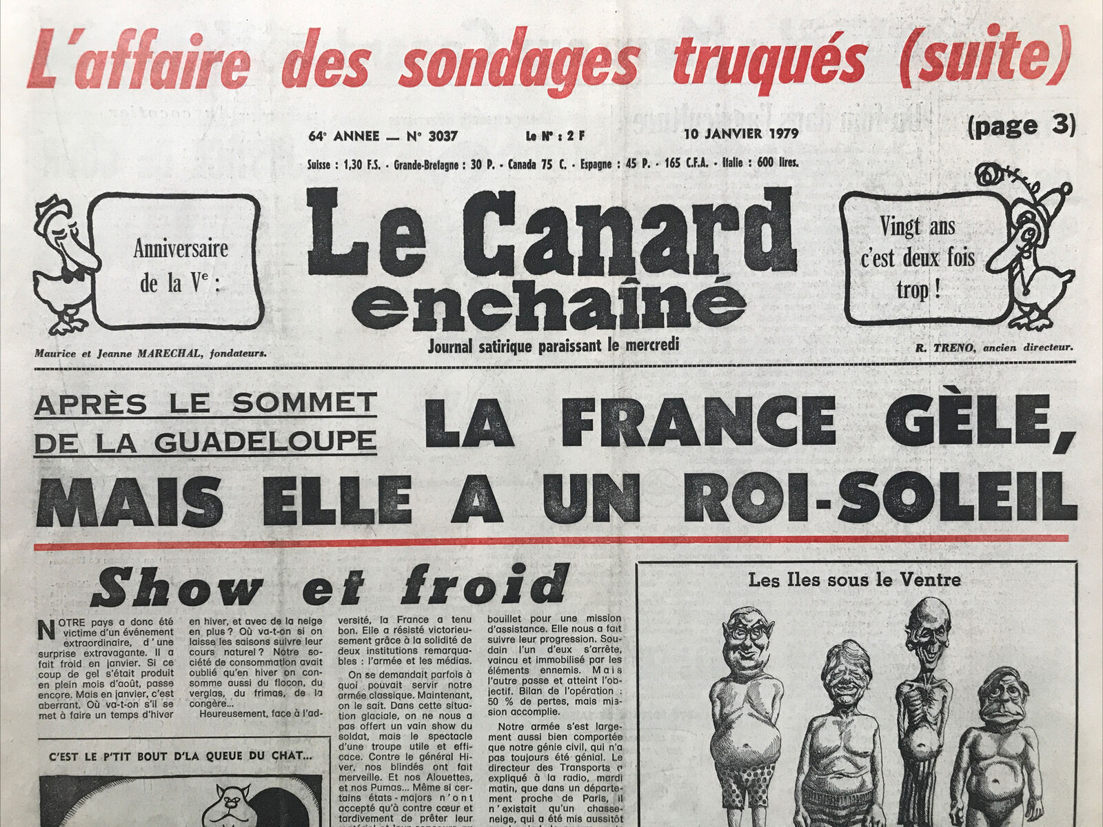 Couac ! | Acheter un Canard | Vente d'Anciens Journaux du Canard Enchaîné. Des Journaux Satiriques de Collection, Historiques & Authentiques de 1916 à 2004 ! | 3037