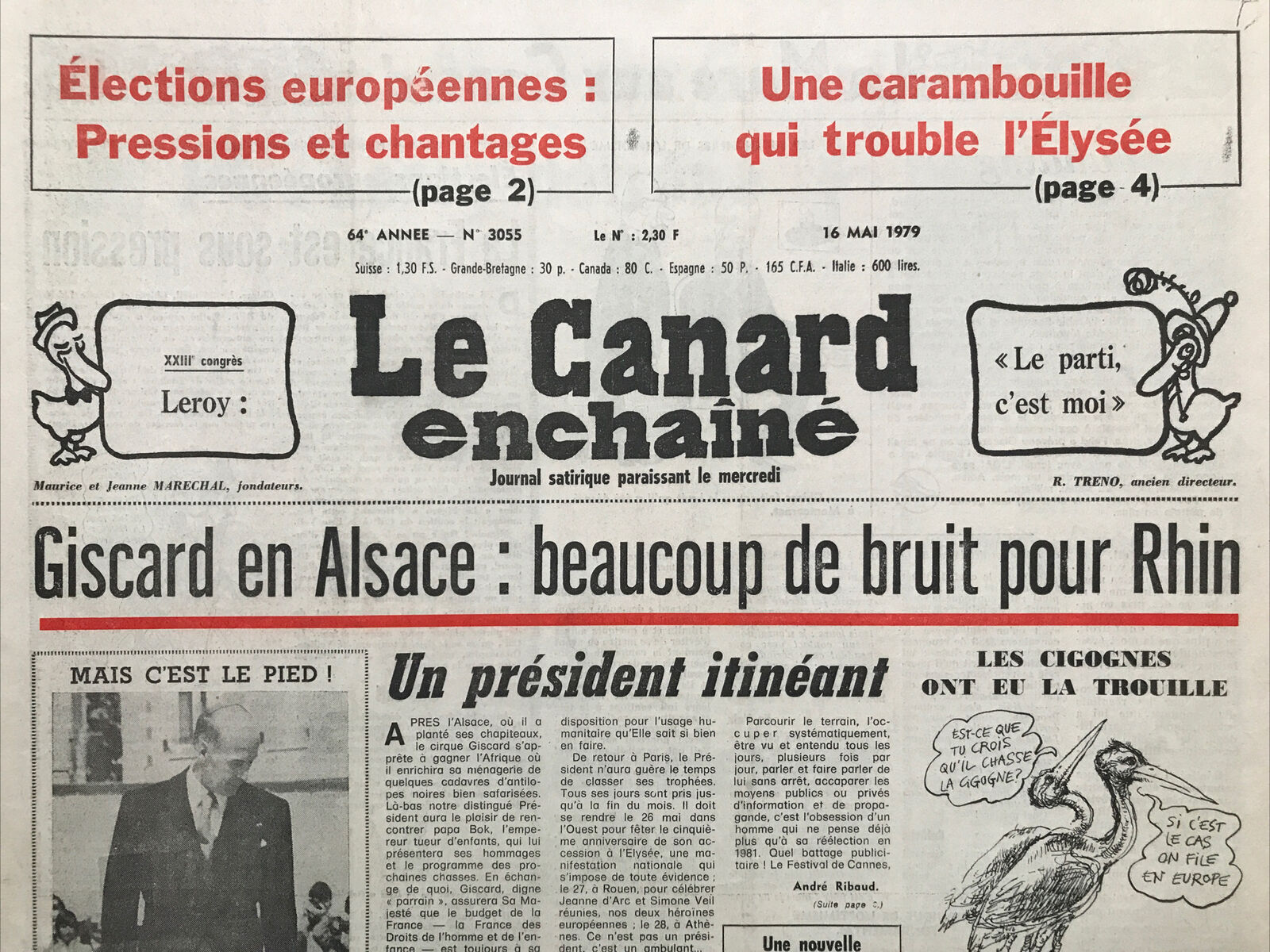 Couac ! | Acheter un Canard | Vente d'Anciens Journaux du Canard Enchaîné. Des Journaux Satiriques de Collection, Historiques & Authentiques de 1916 à 2004 ! | 3055