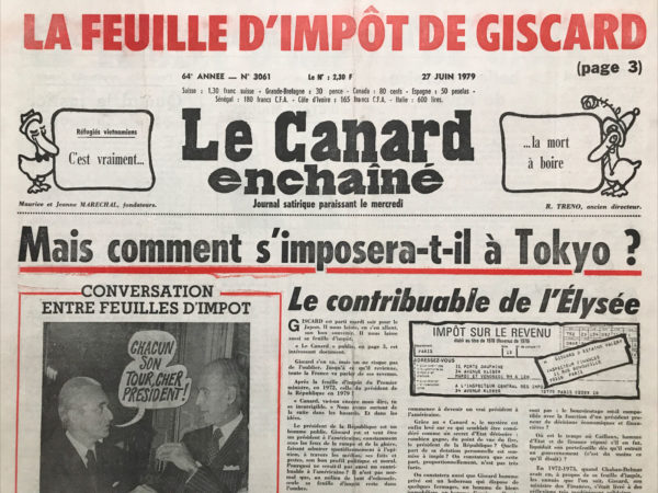 Couac ! | N° 3061 du Canard Enchaîné - 27 Juin 1979 | Nos Exemplaires du Canard Enchaîné sont archivés dans de bonnes conditions de conservation (obscurité, hygrométrie maitrisée et faible température), ce qui s'avère indispensable pour des journaux anciens. | 3061