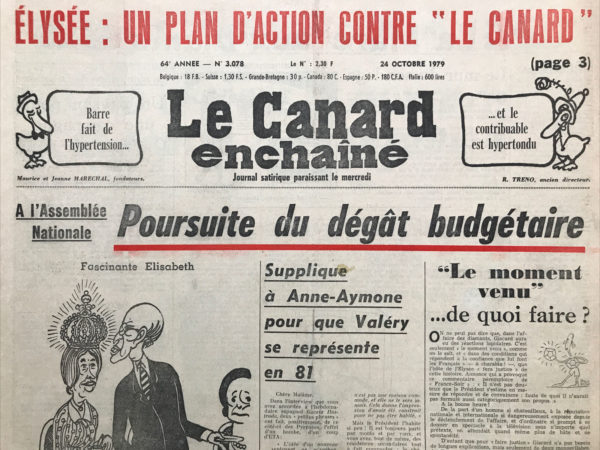 Couac ! | N° 3078 du Canard Enchaîné - 24 Octobre 1979 | Révélations par le "Canard" de "l'affaire Boulin" - | 3078