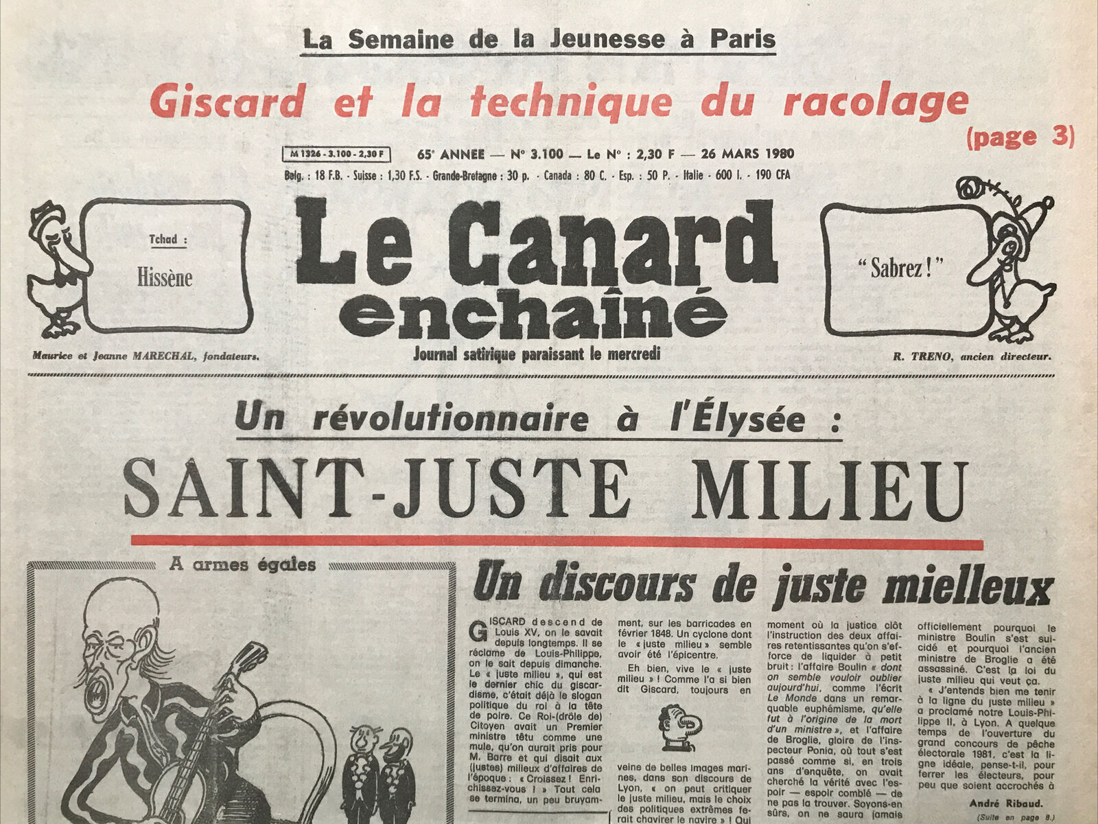 Couac ! | Acheter un Canard | Vente d'Anciens Journaux du Canard Enchaîné. Des Journaux Satiriques de Collection, Historiques & Authentiques de 1916 à 2004 ! | 3100